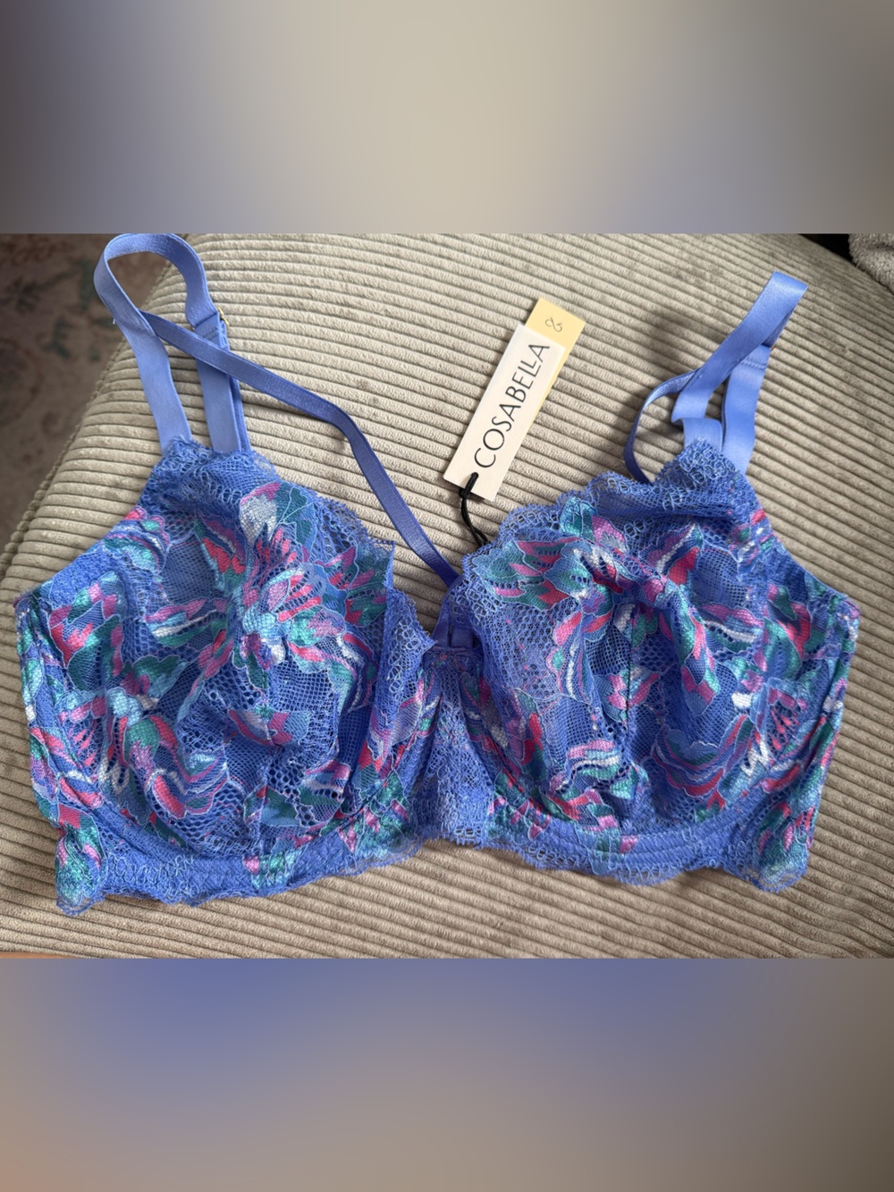 Cosabella Lace Underwire Bra in Lavender Floral